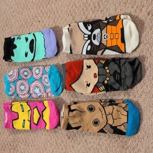 Marvel 6 pack of Women's Ankle Socks NWOT